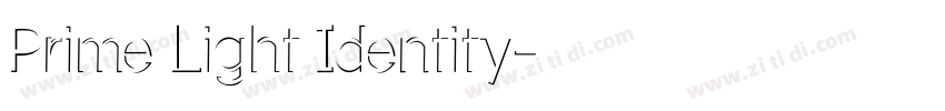 Prime Light Identity字体转换